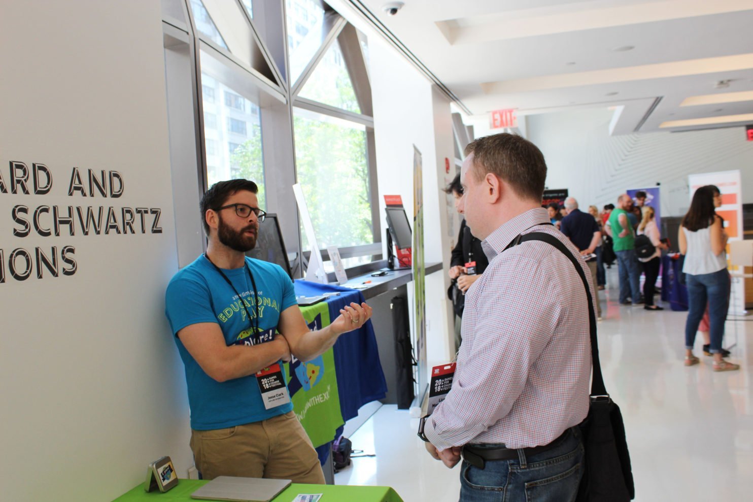 Jesse Clark discusses augmented reality learning at the Games For Change festival in New York City.