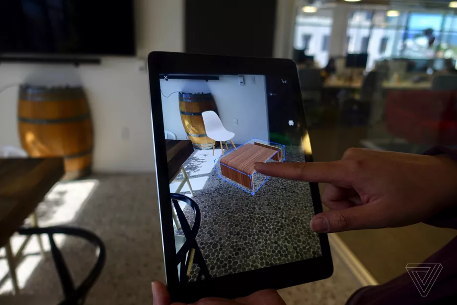 Houzz uses Augmented Reality allows you to try out furniture before buying.